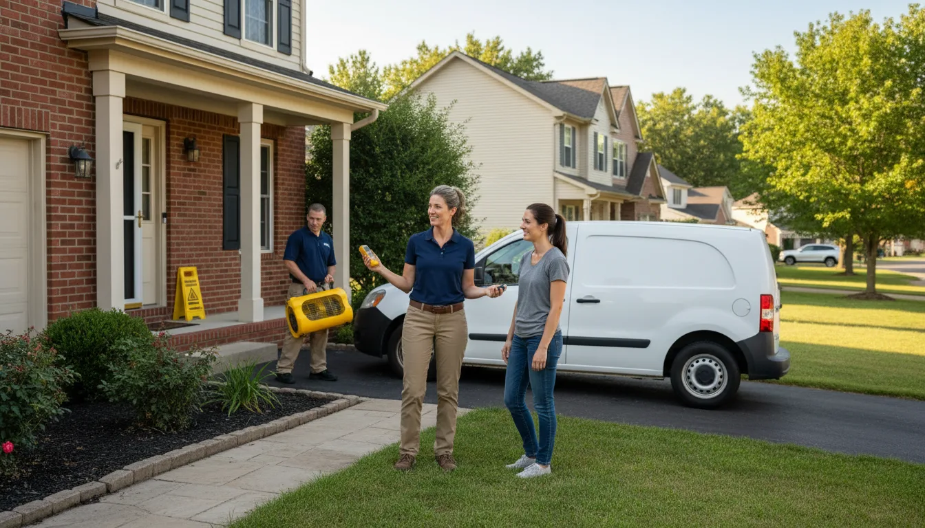 Residential water damage restoration in Fleetwood, NC